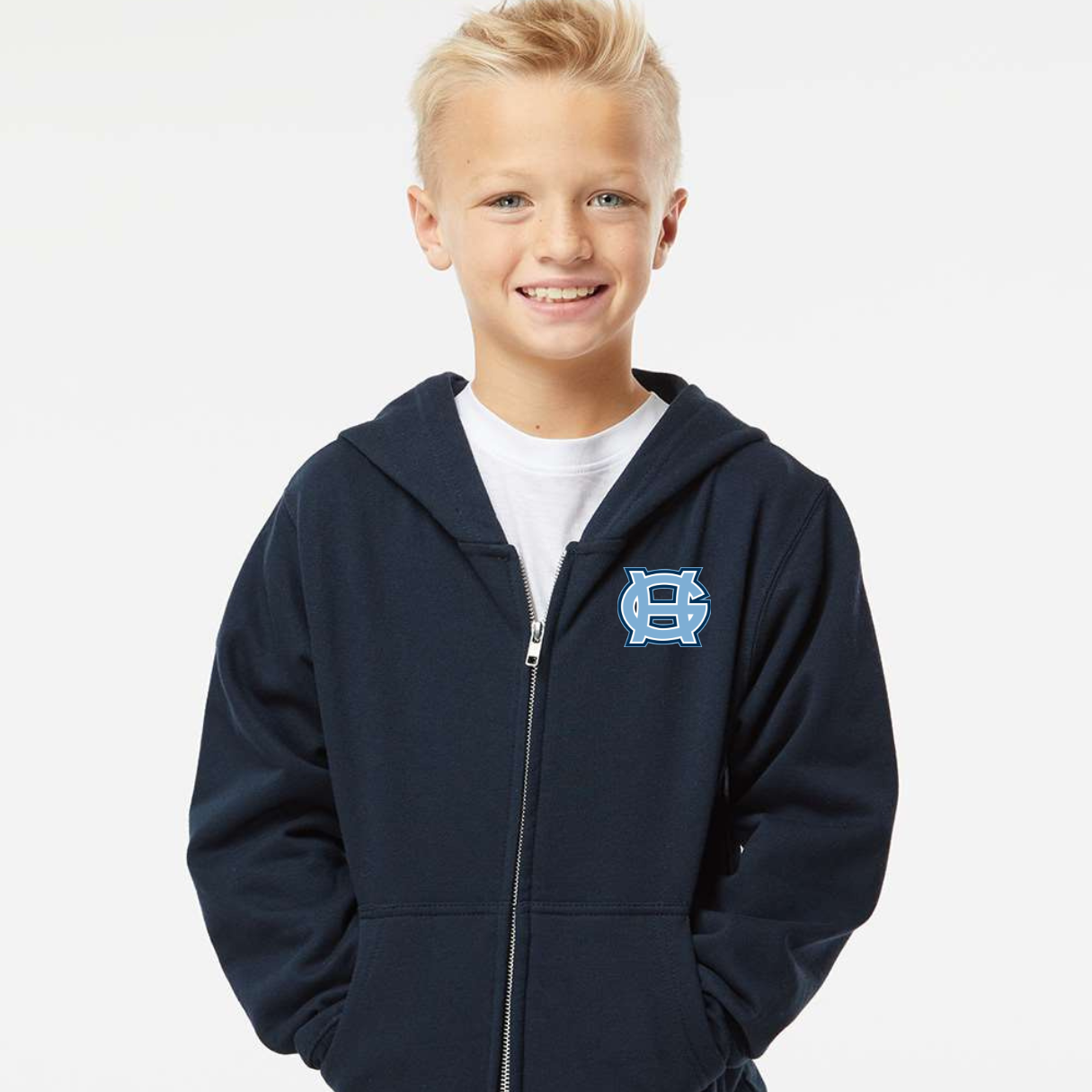 Tides Full Zipper Hooded Sweatshirt -Youth ONLY