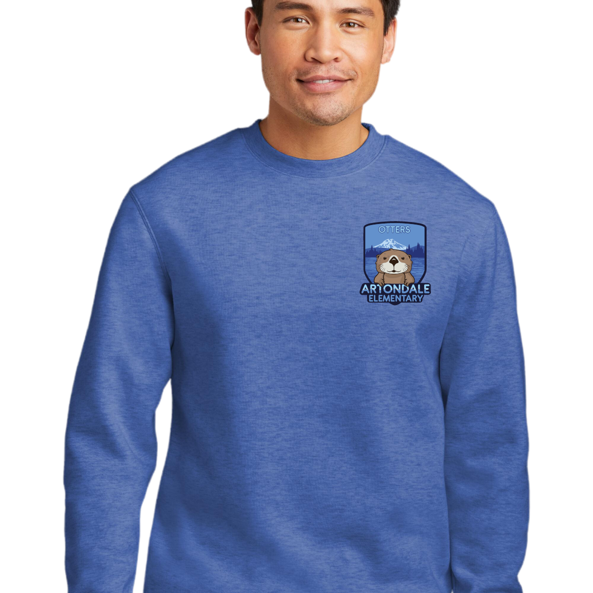 Otter Crewneck Small Crest Logo - Adult and Youth Sizes