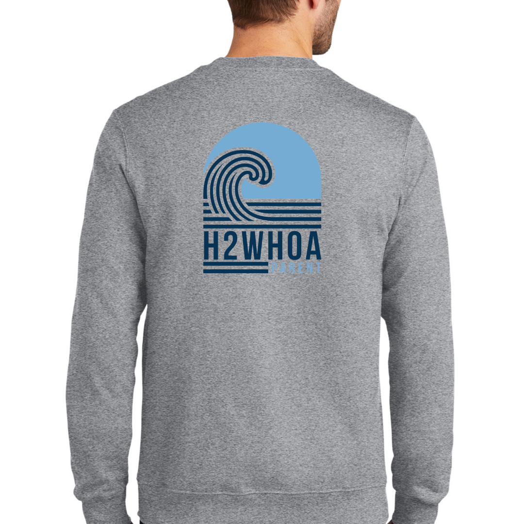 Arch on back H2WHOA PARENT Crewneck - Adult Sizing