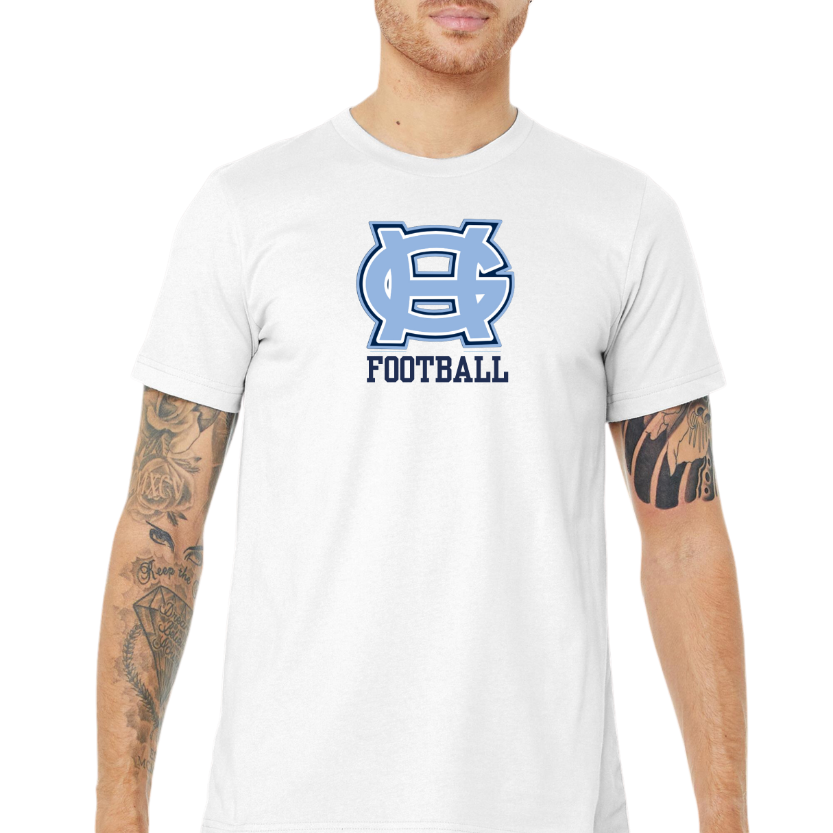 Classic GH Football Tee- Adult and Youth