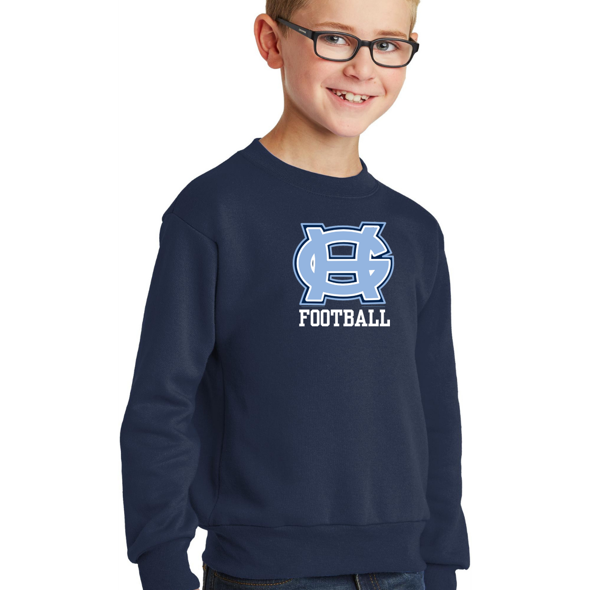 Classic GH Football Crewneck - Adult and Youth
