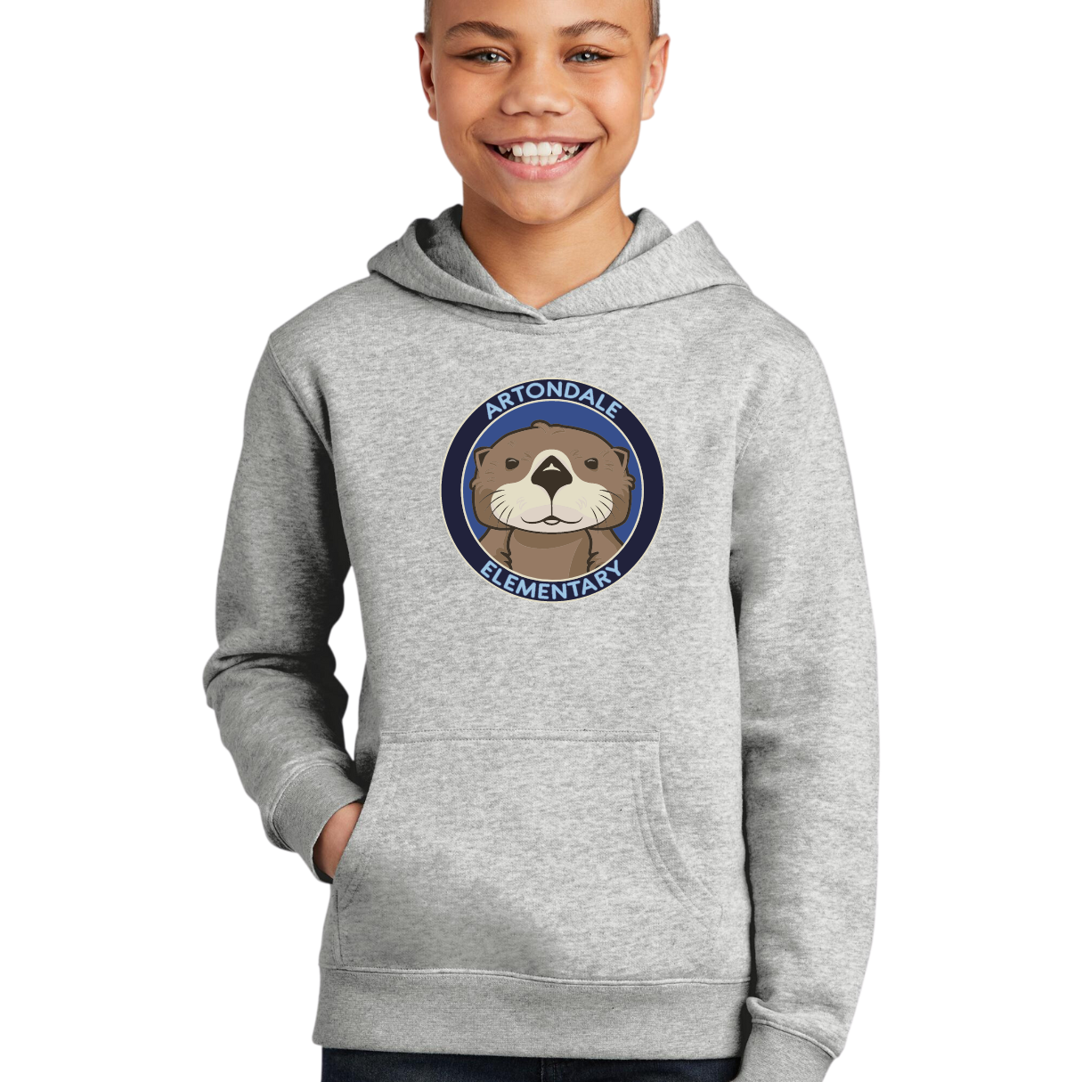 Otter Hooded Large Logo - Adult and Youth Sizes