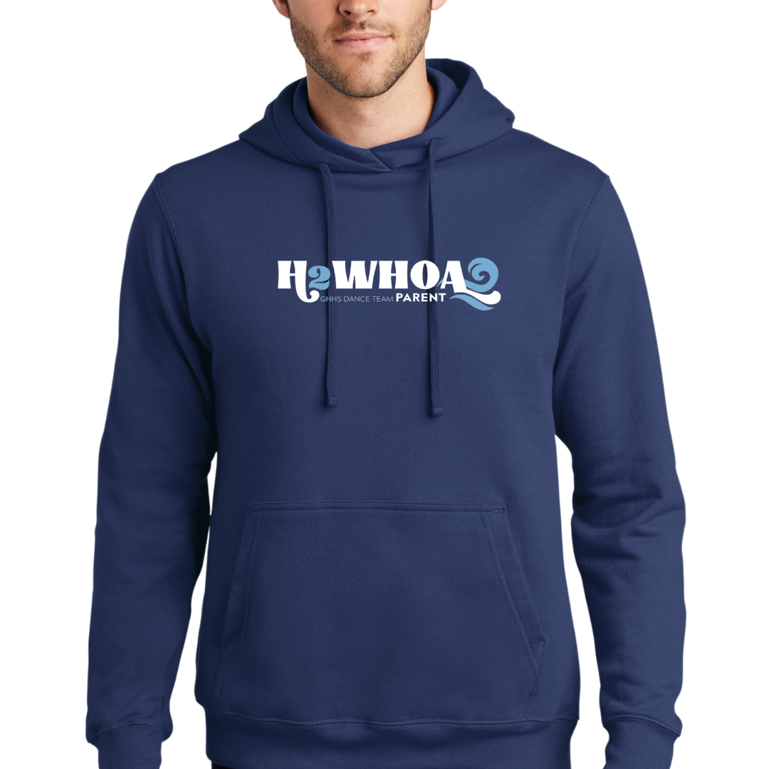 Horizontal H2WHOA PARENT Hooded- Adult Sizing