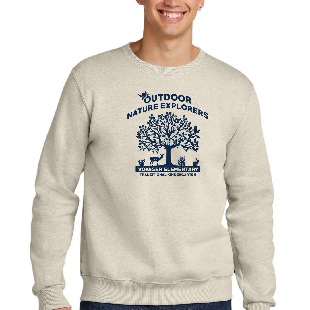 Outdoor Nature Explorers Voyager-Crewneck Sweatshirt Adult and Toddler Sizing