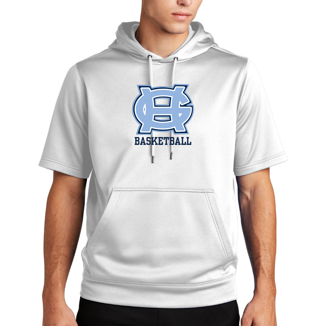 Classic GH Basketball Short Sleeved Performance Hooded Sweatshirt- Adult and Youth
