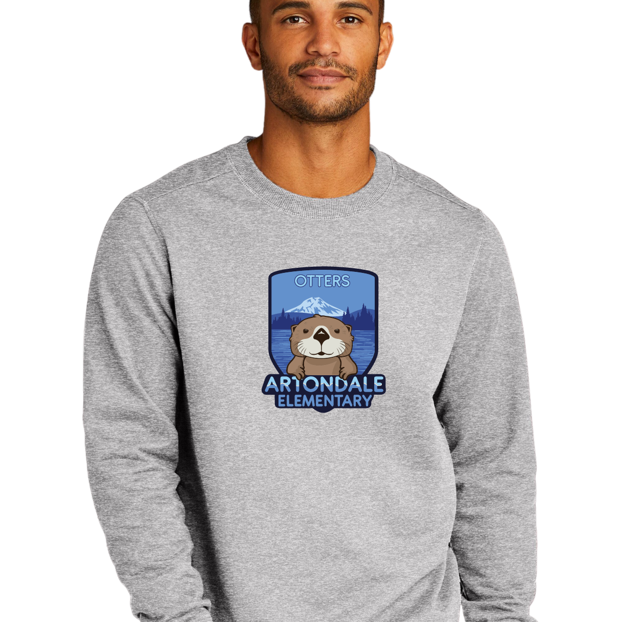 Otter Crewneck Large Crest Logo - Adult and Youth Sizes