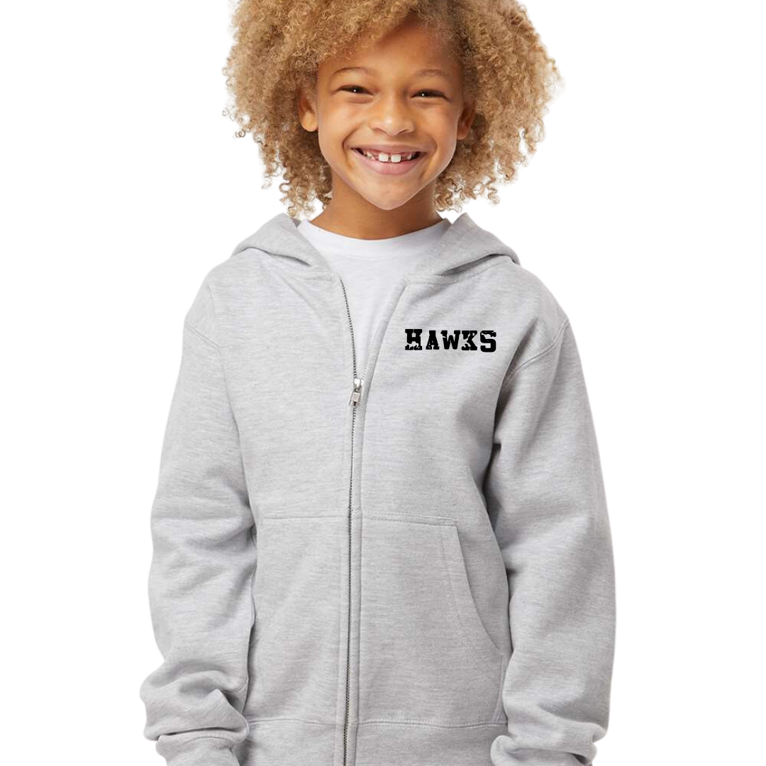 Seahawks Full Zipper Hooded Sweatshirt -Youth ONLY