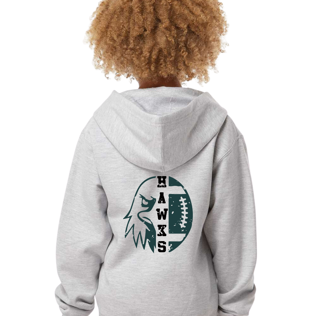 Seahawks Full Zipper Hooded Sweatshirt -Youth ONLY