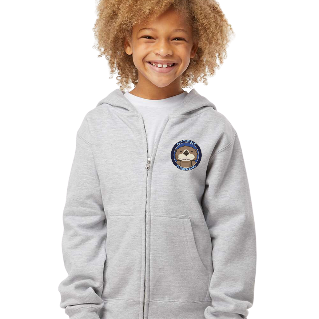 Otter Midweight Full-Zip Hooded Sweatshirt - Youth Sizes