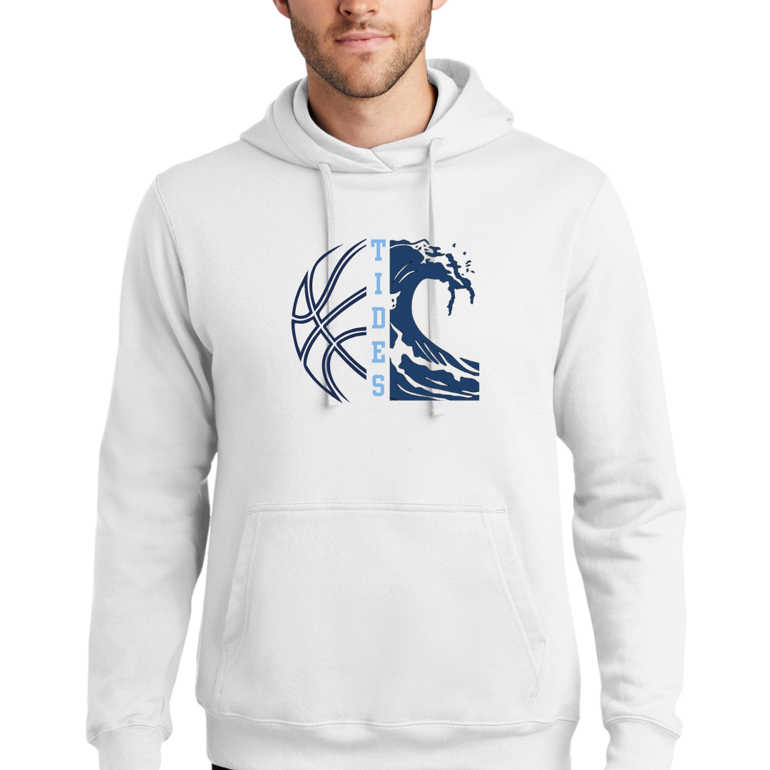 Tides Basketball Hooded Sweatshirts - Adult