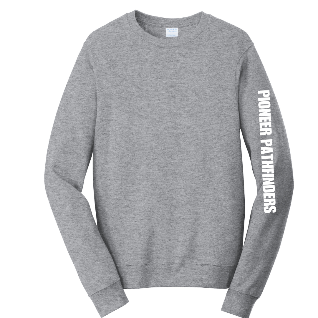 Pioneer Pathfinder Crewneck Large Sleeve Logo - Adult and Youth Sizes