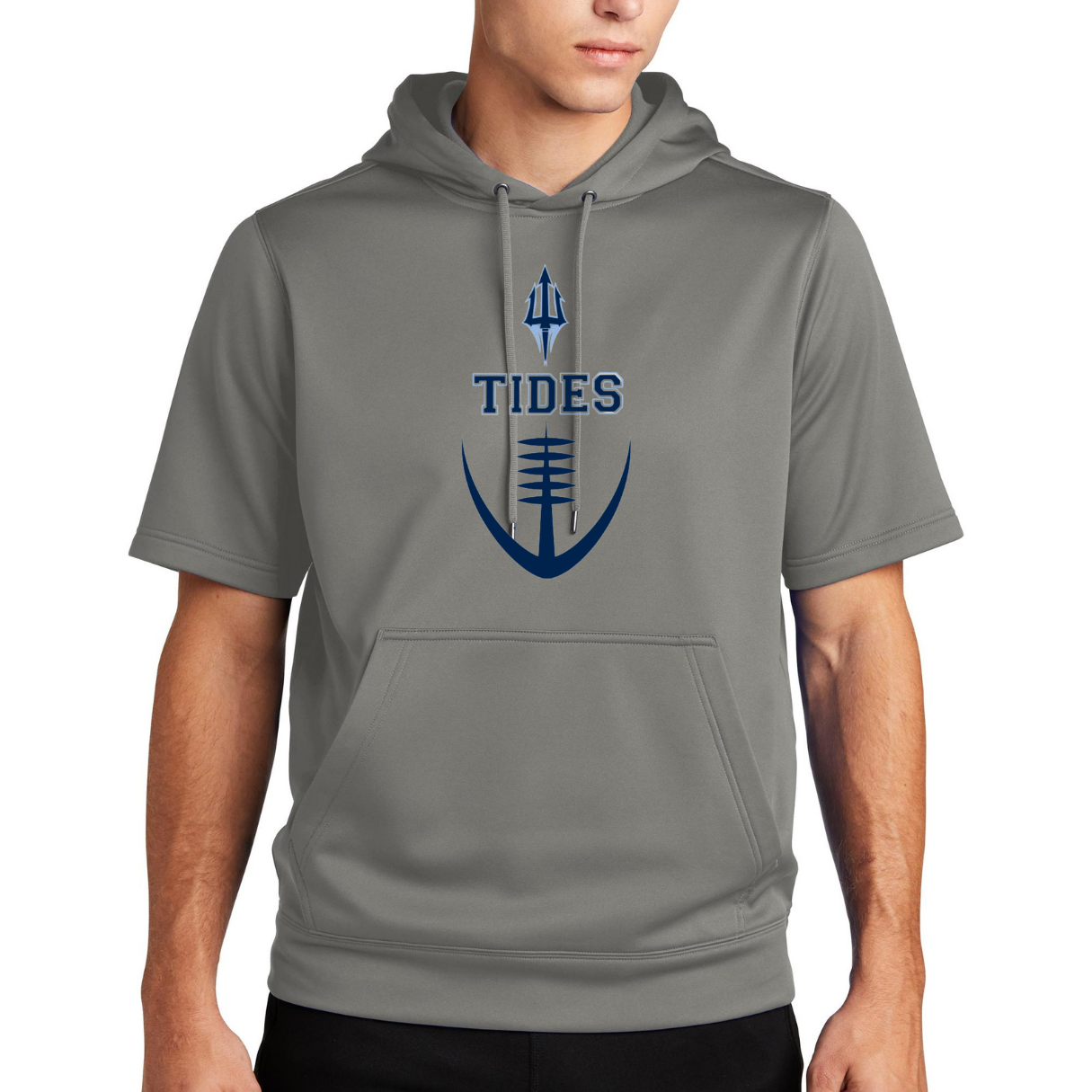 Tides Football Trident Short Sleeved Hooded- Adult and Youth