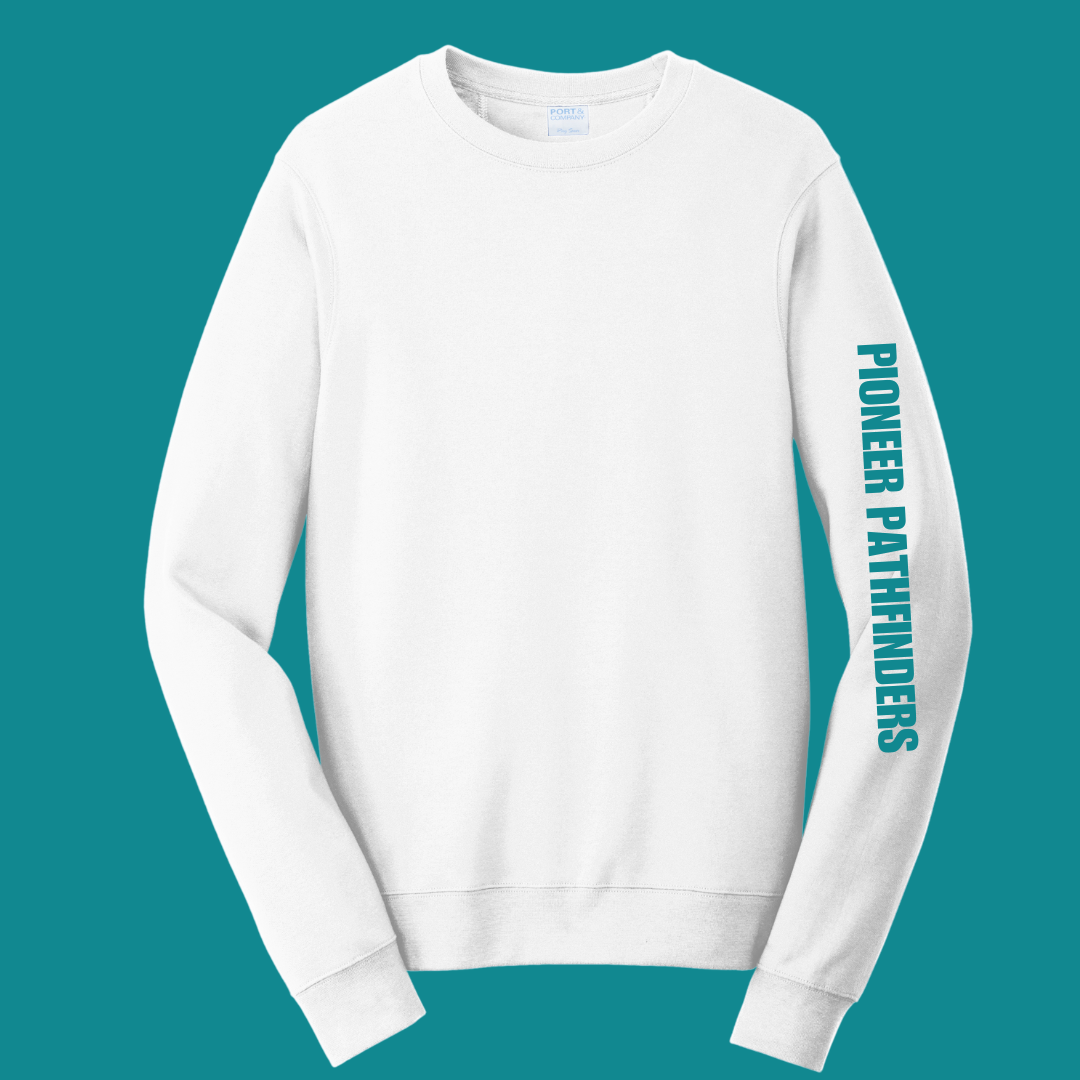 Pioneer Pathfinder Crewneck Large Sleeve Logo - Adult and Youth Sizes