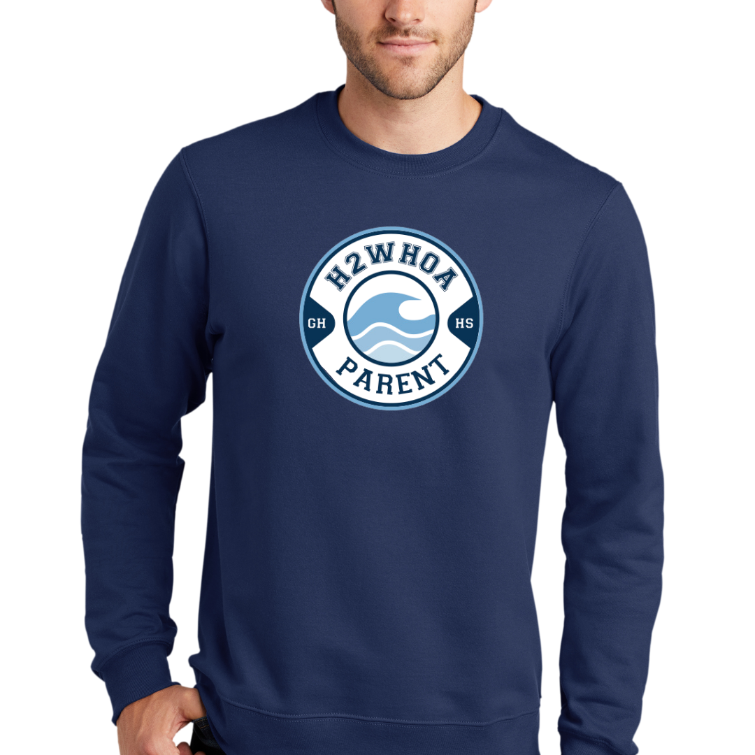 White Circle H2WHOA PARENT Crewneck - Adult Sizing