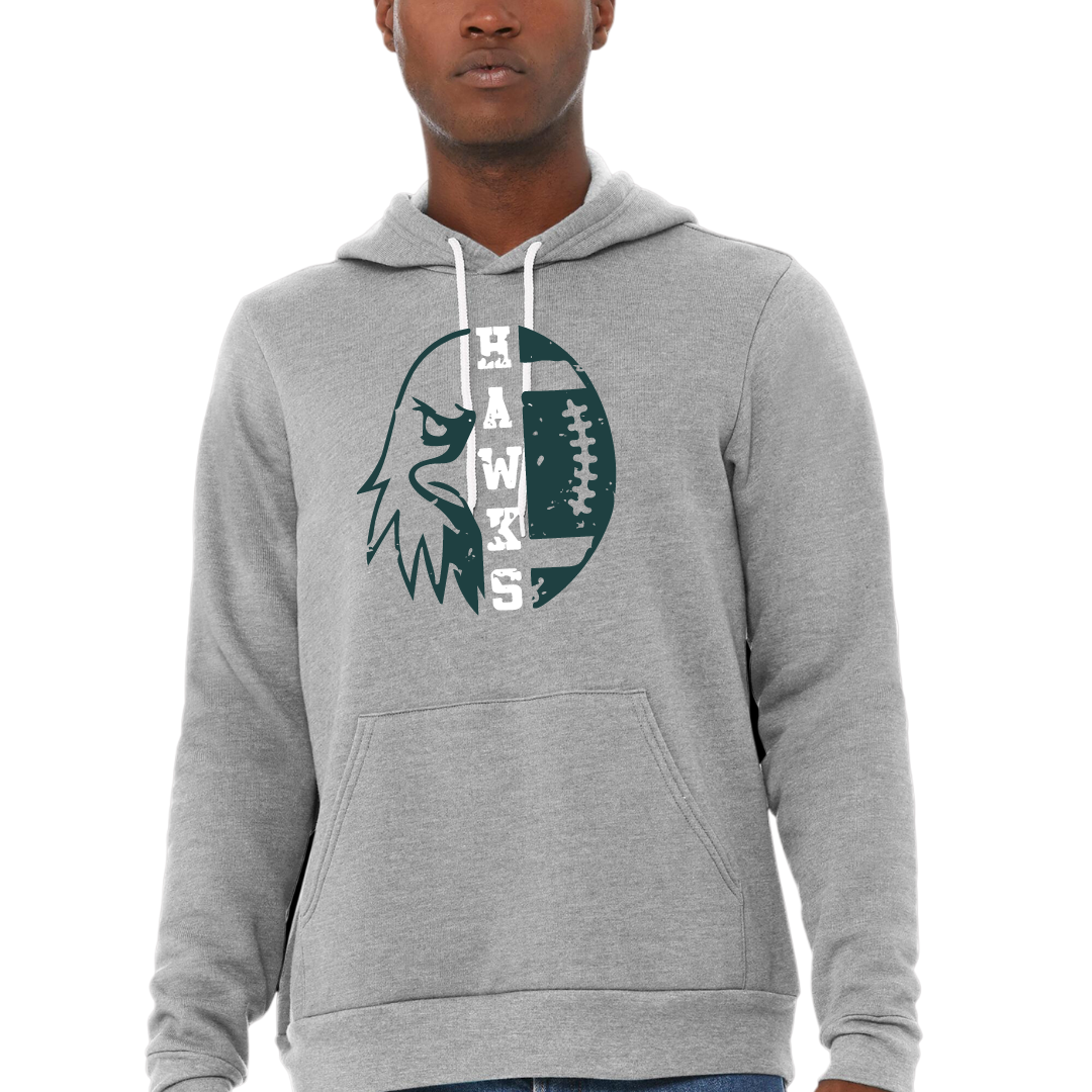 Hawk Head Hooded Sweatshirt Adult and Youth