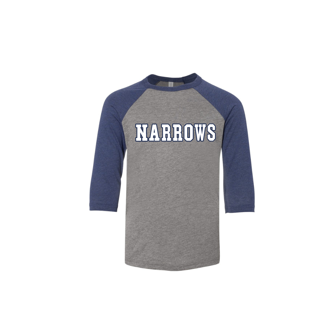 Youth Narrows 3/4 Baseball Tee