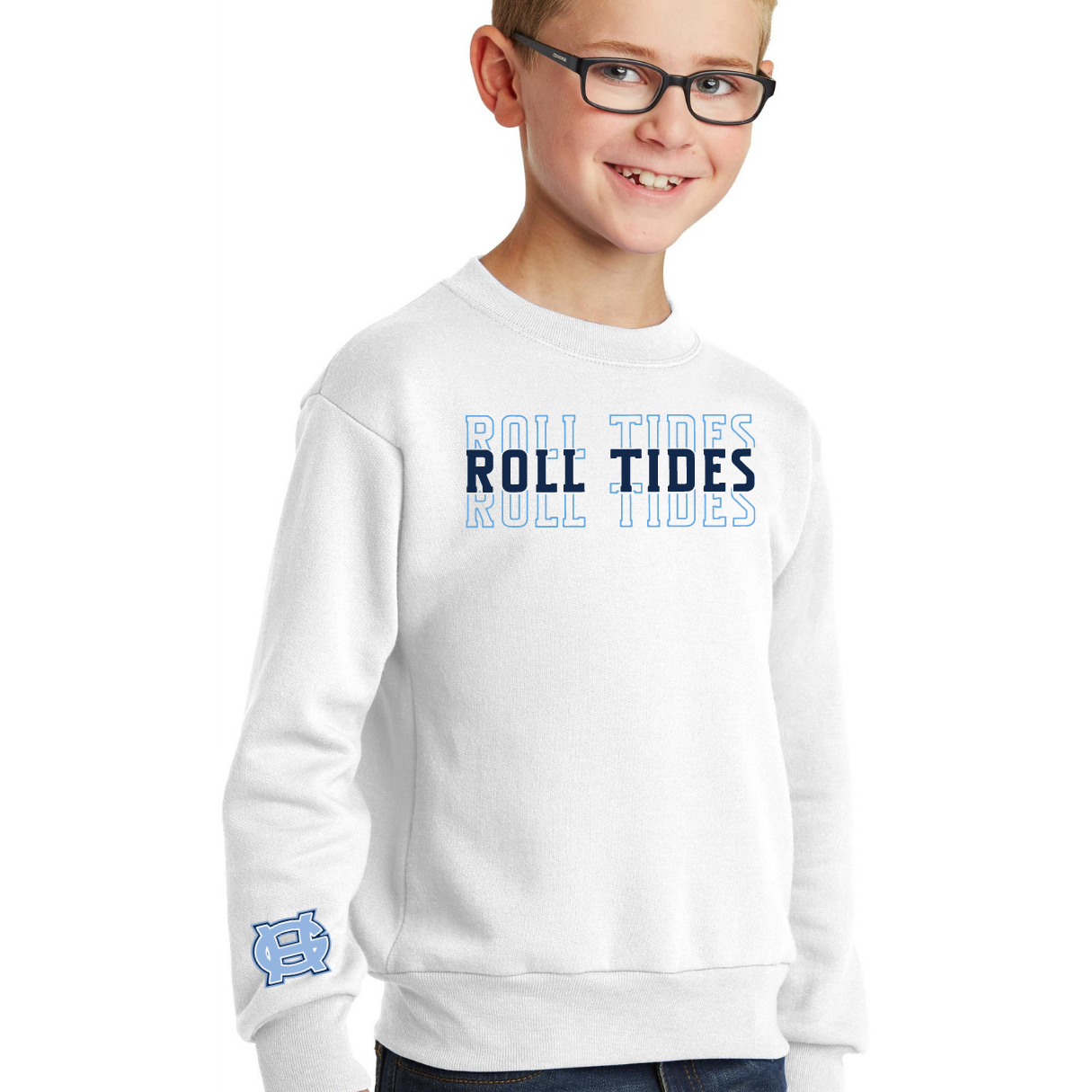 Roll Tides Crewneck Sweatshirt - Adult and Youth