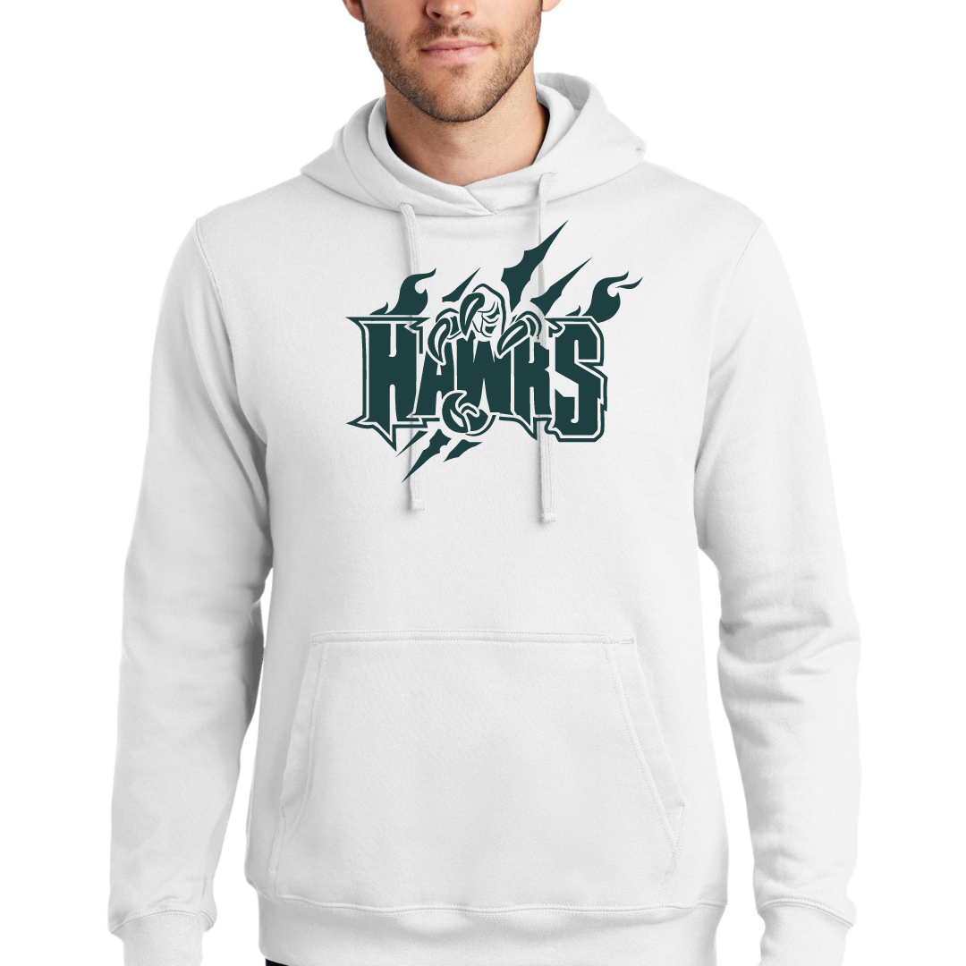 New Hawks Large Logo Hooded Sweatshirt - Adult and Youth