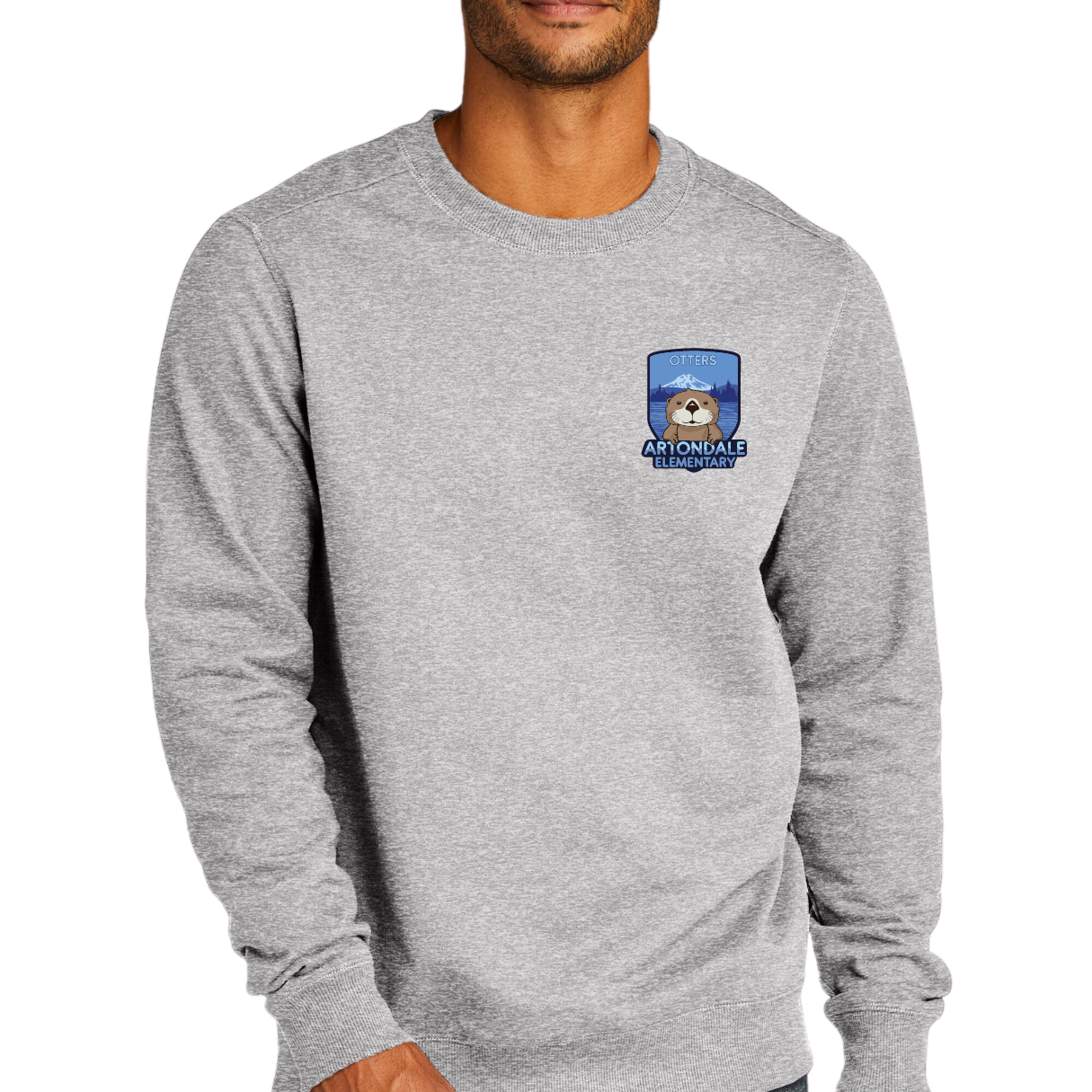 Otter Crewneck Small Crest Logo - Adult and Youth Sizes