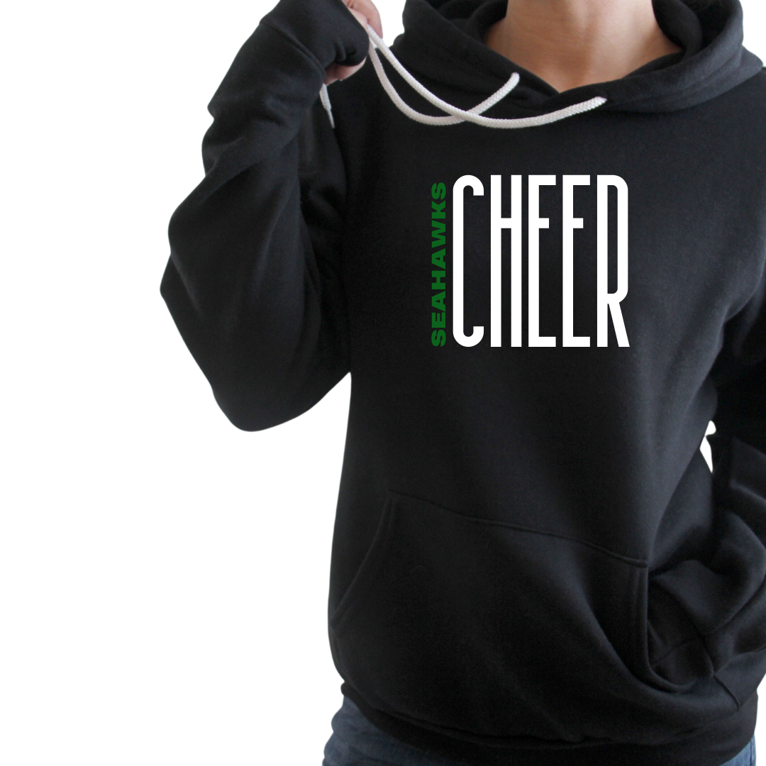 Peninsula Large Letter Cheer Hooded Sweatshirt - Adult and Youth