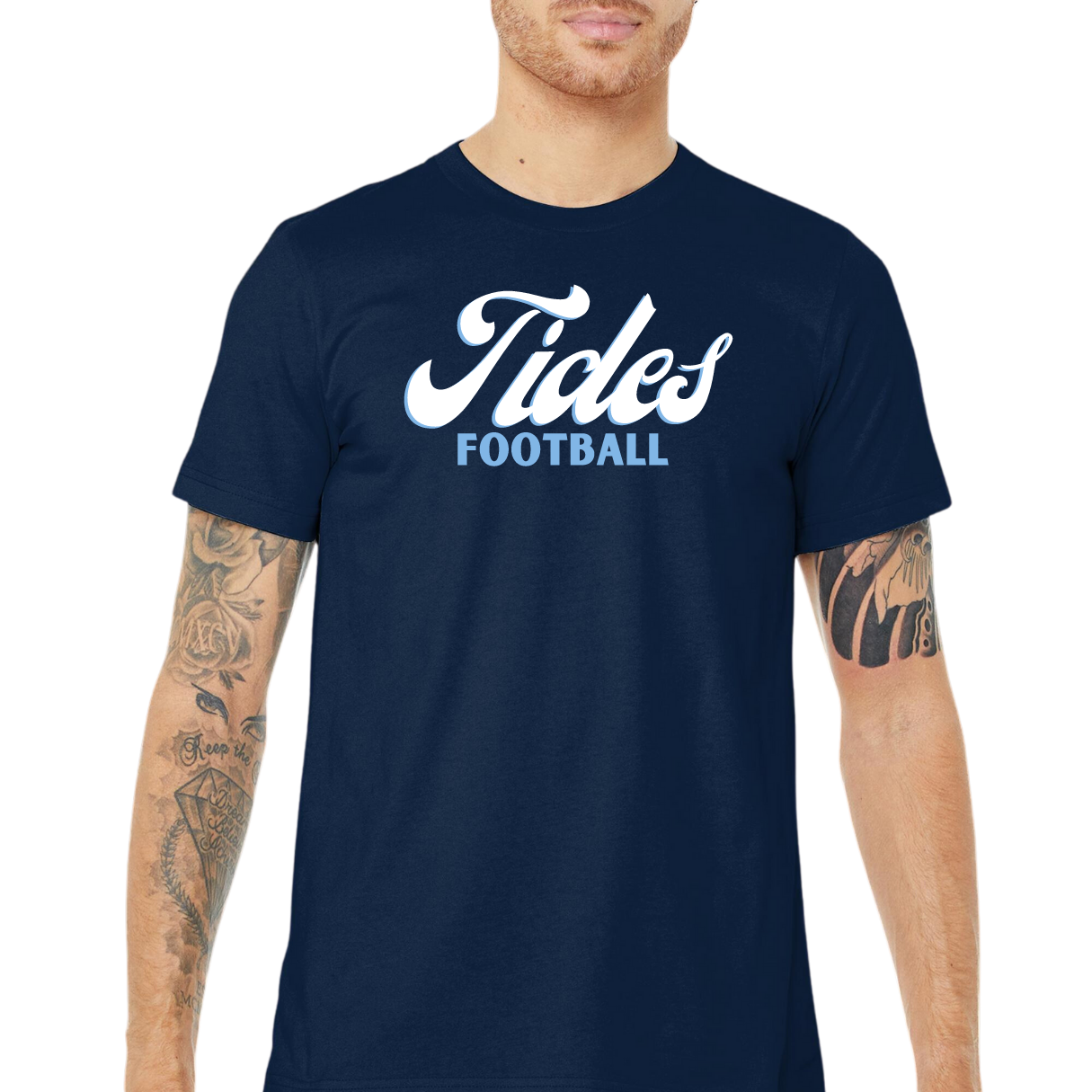 ベストセラー Retro Tees Knot Top – Youth and Adult Tee- Football Tides トップス