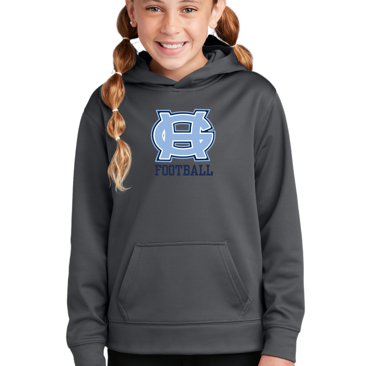 Classic GH Football Performance Hooded Sweatshirt - Adult and Youth