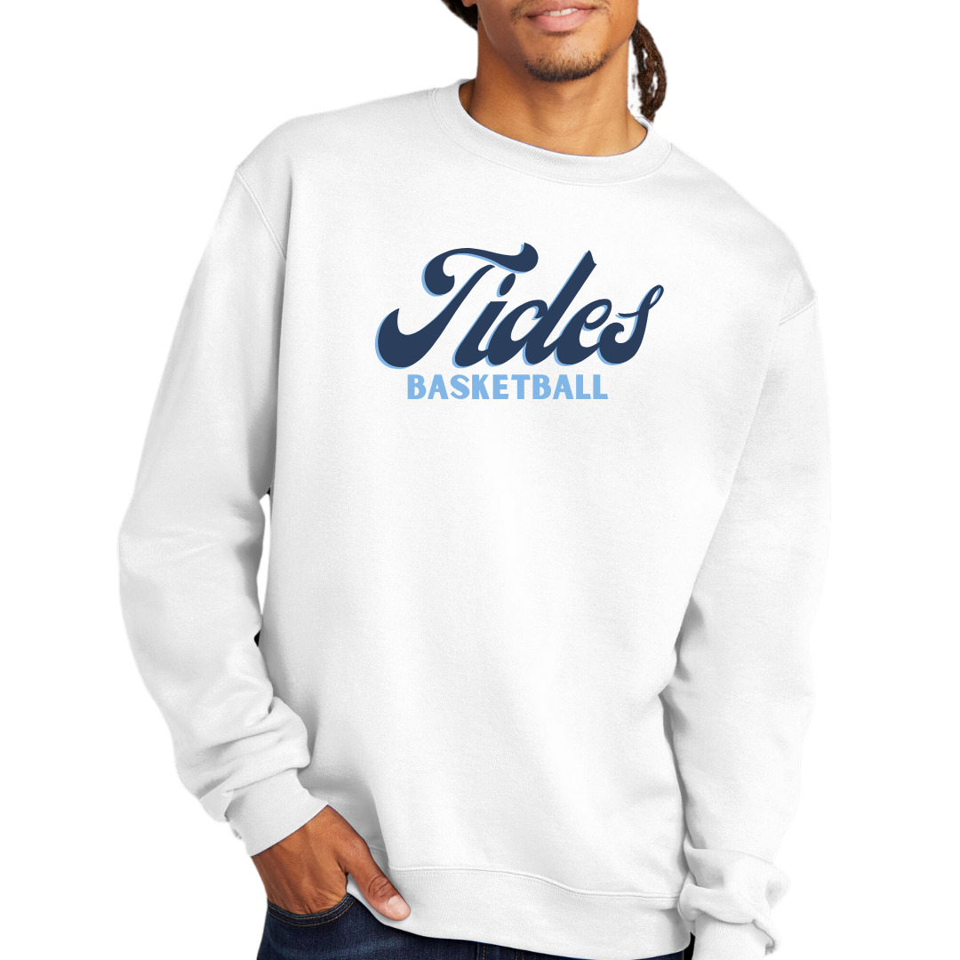 Retro Tides Basketball Crewneck - Adult and Youth