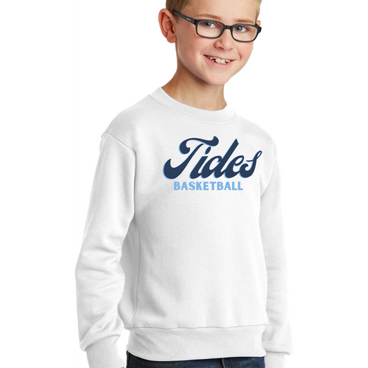 Retro Tides Basketball Crewneck - Adult and Youth