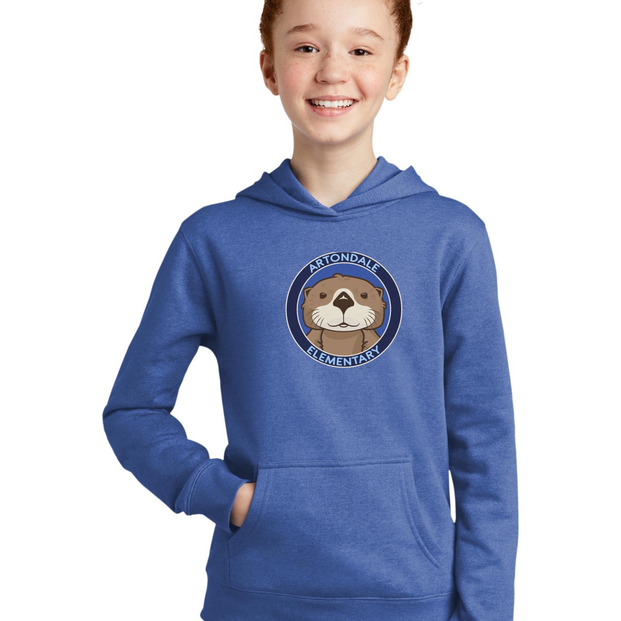 Otter Hooded Large Logo - Adult and Youth Sizes