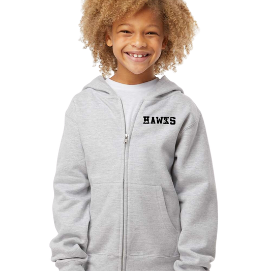 Seahawks Full Zipper Hooded Sweatshirt -Youth ONLY