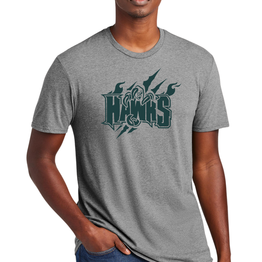 New Hawks Large Logo Tee - Adult and Youth