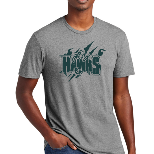 New Hawks Large Logo Tee - Adult and Youth