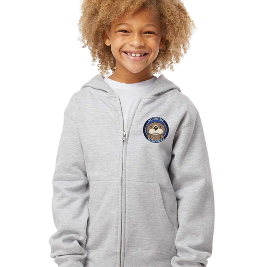 Otter Midweight Full-Zip Hooded Sweatshirt - Youth Sizes