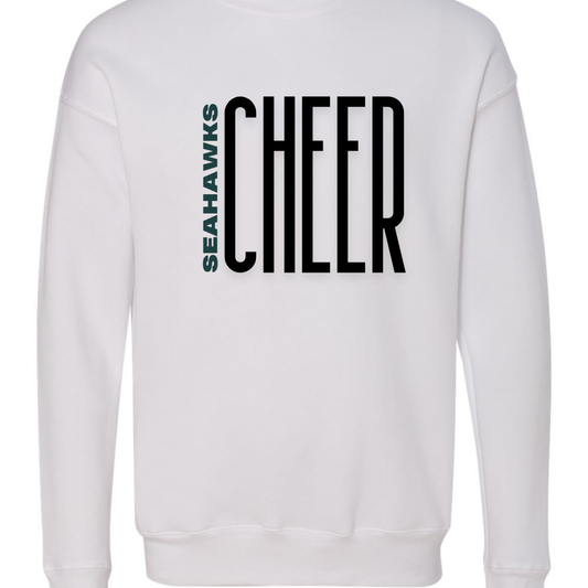 Peninsula Large Letter Cheer Crewneck Sweatshirt - Adult and Youth sizes