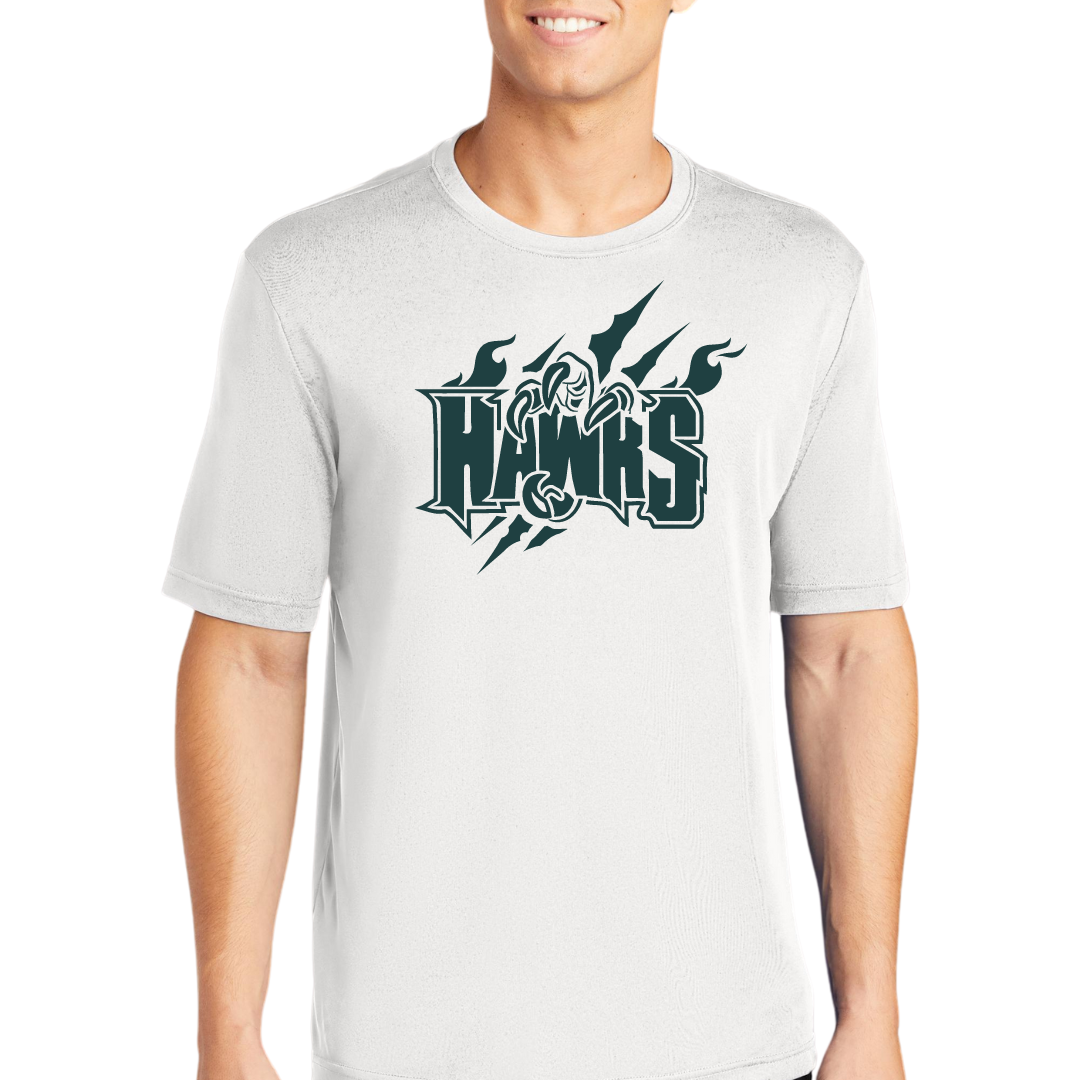 New Hawks Large Logo Tee - Adult and Youth