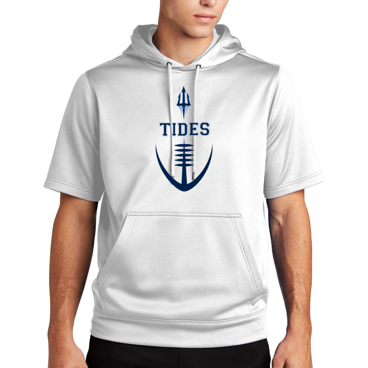 Tides Football Trident Short Sleeved Hooded- Adult and Youth