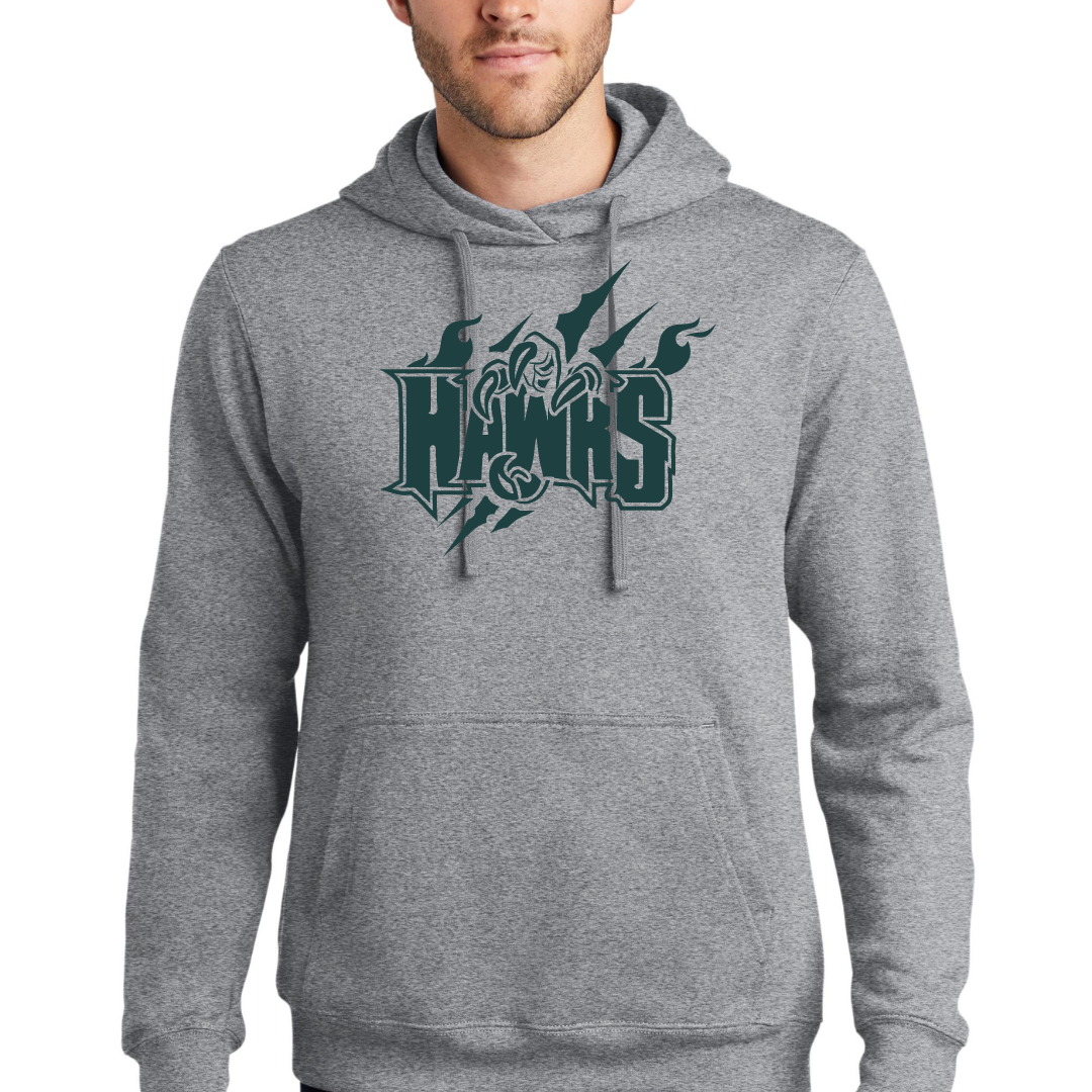 New Hawks Large Logo Hooded Sweatshirt - Adult and Youth