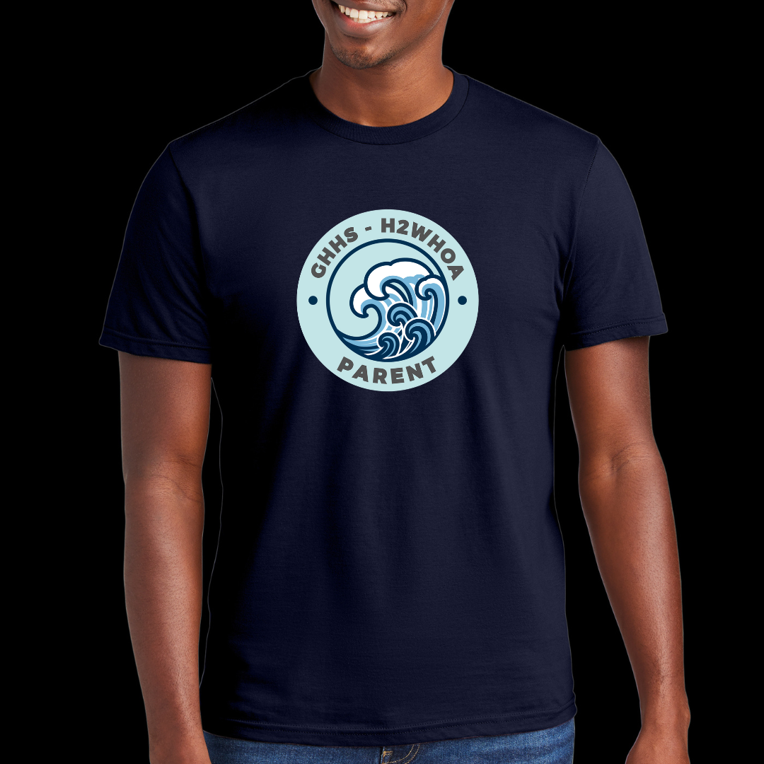 Blue Circle H2WHOA PARENT Tee- Adult Sizing