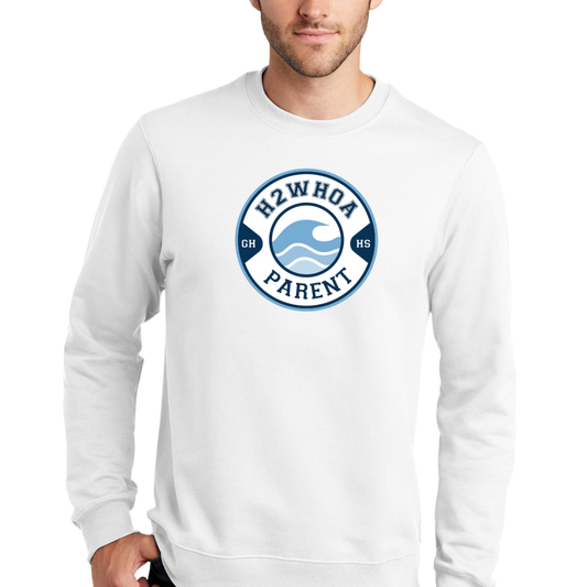 White Circle H2WHOA PARENT Crewneck - Adult Sizing