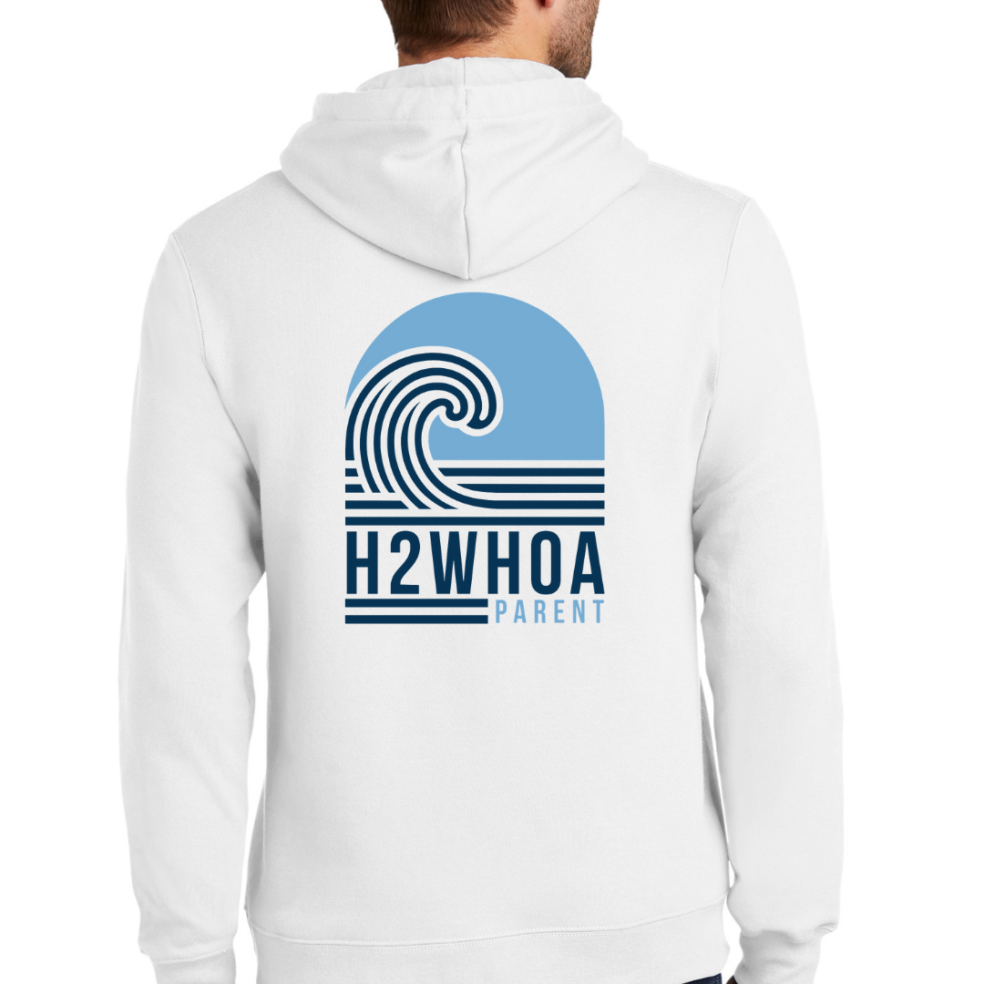 Arch on back H2WHOA PARENT Hooded- Adult Sizing