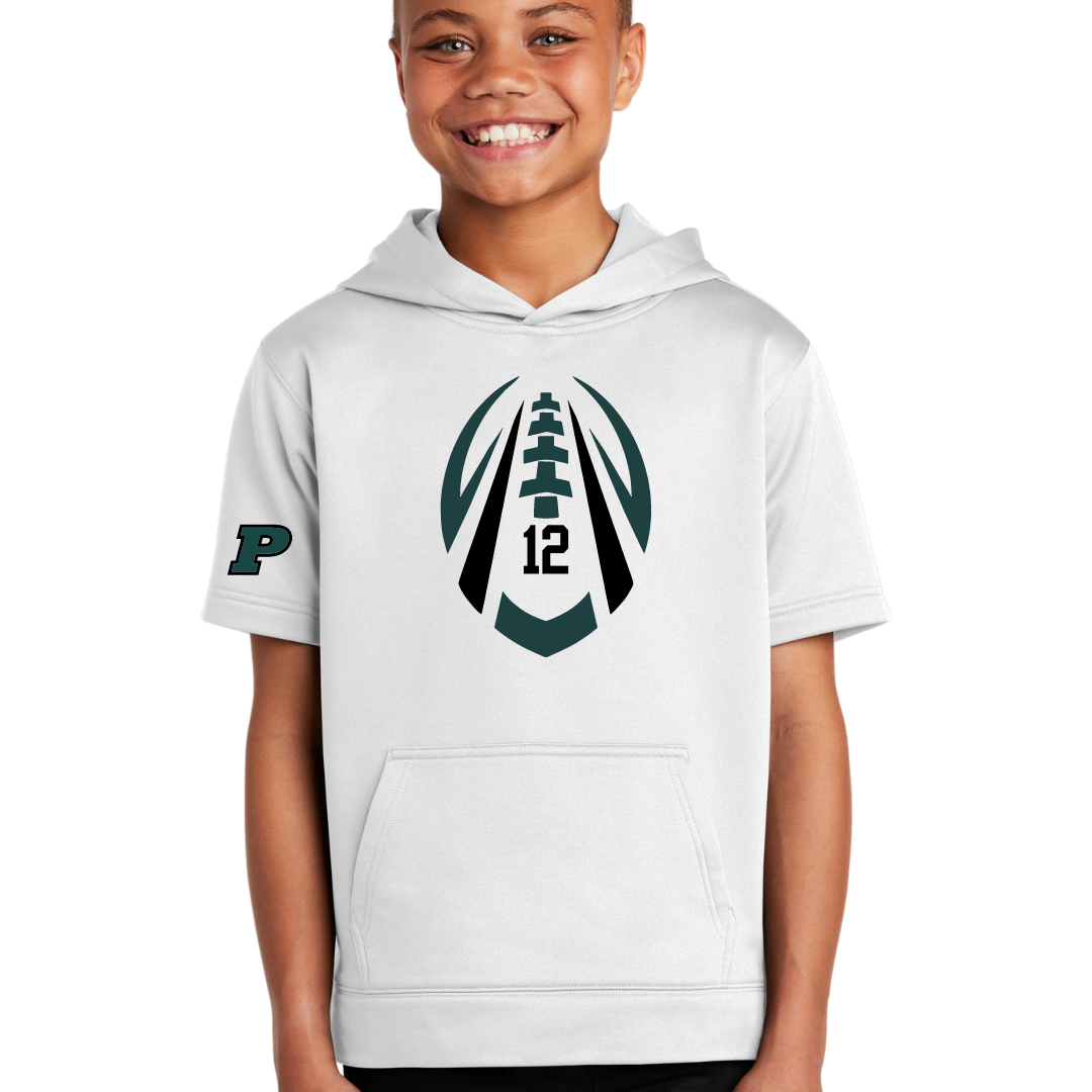 Hawks Football Favorite Player Short Sleeved Performance Hoodie - Adult and Youth