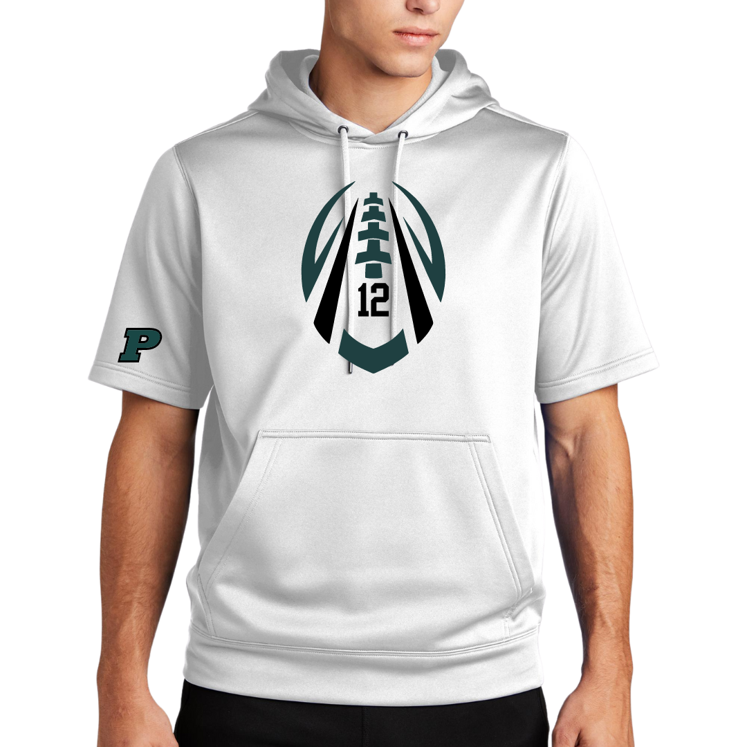 Hawks Football Favorite Player Short Sleeved Performance Hoodie - Adult and Youth