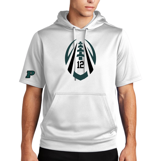 Hawks Football Favorite Player Short Sleeved Performance Hoodie - Adult and Youth