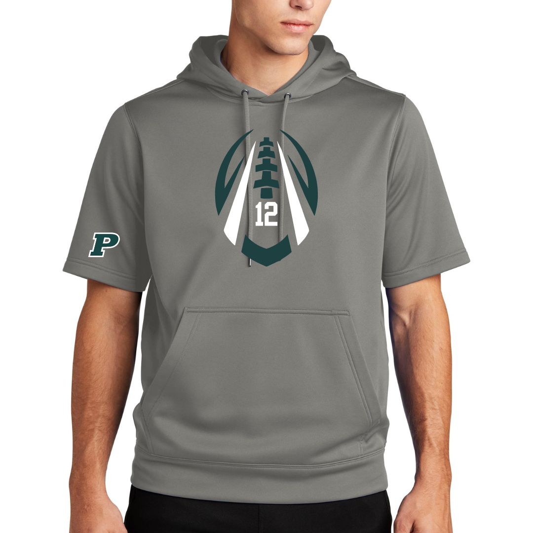 Hawks Football Favorite Player Short Sleeved Performance Hoodie - Adult and Youth