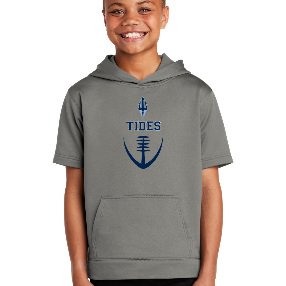Tides Football Trident Short Sleeved Hooded- Adult and Youth