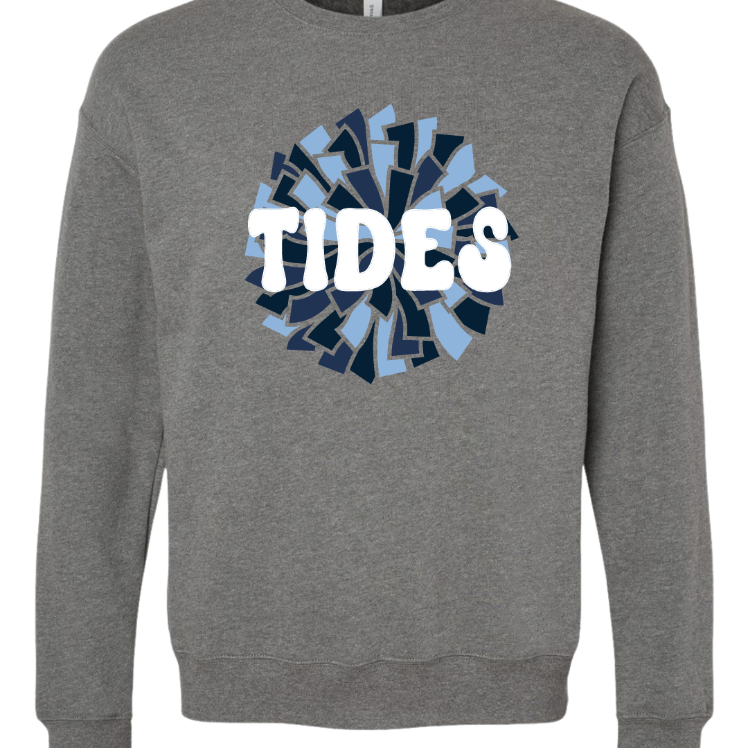 Tides Pom Crewneck Sweatshirt - Adult and Youth Sizing