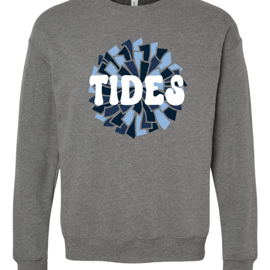 Tides Pom Crewneck Sweatshirt - Adult and Youth Sizing