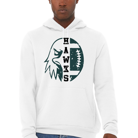 Hawk Head Hooded Sweatshirt Adult and Youth